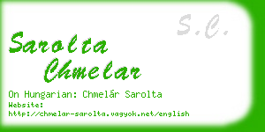 sarolta chmelar business card